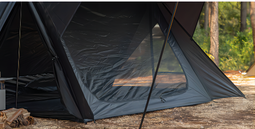 Black camping shelter tent - EFNEW